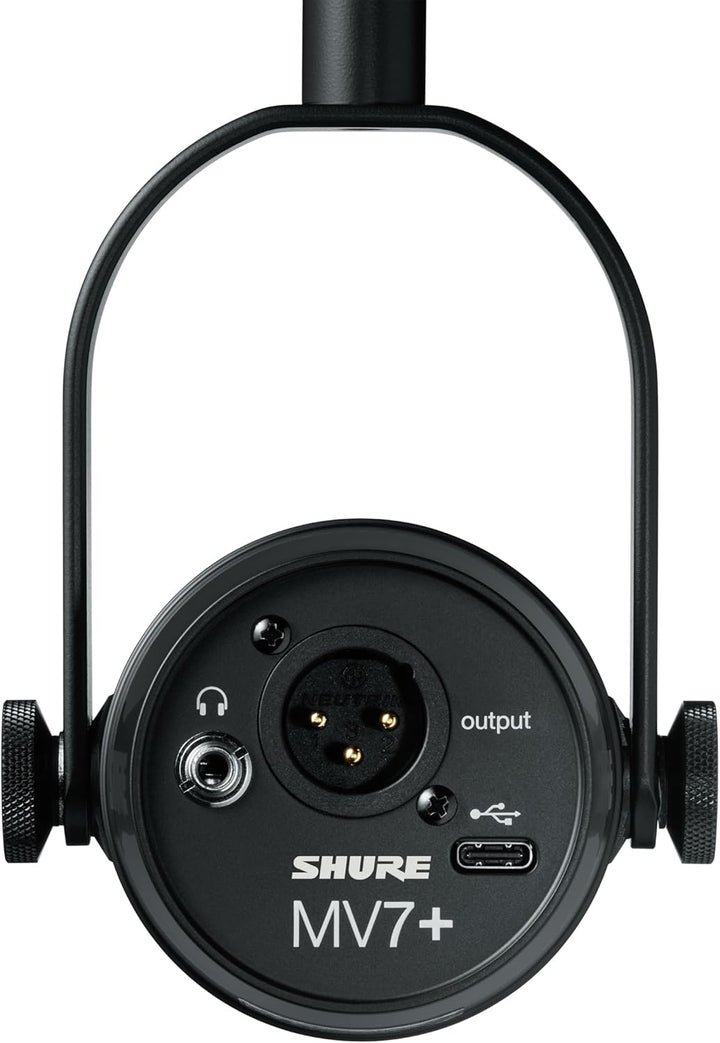 Shure MV7+ - Micrófono dinámico para podcasts, certificado OBS, aud...