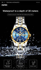 OPK Relojes para Mujer Estilo Business, Reloj Femenino con Correa de Acero Inoxidable, Reloj de Muñeca para Damas