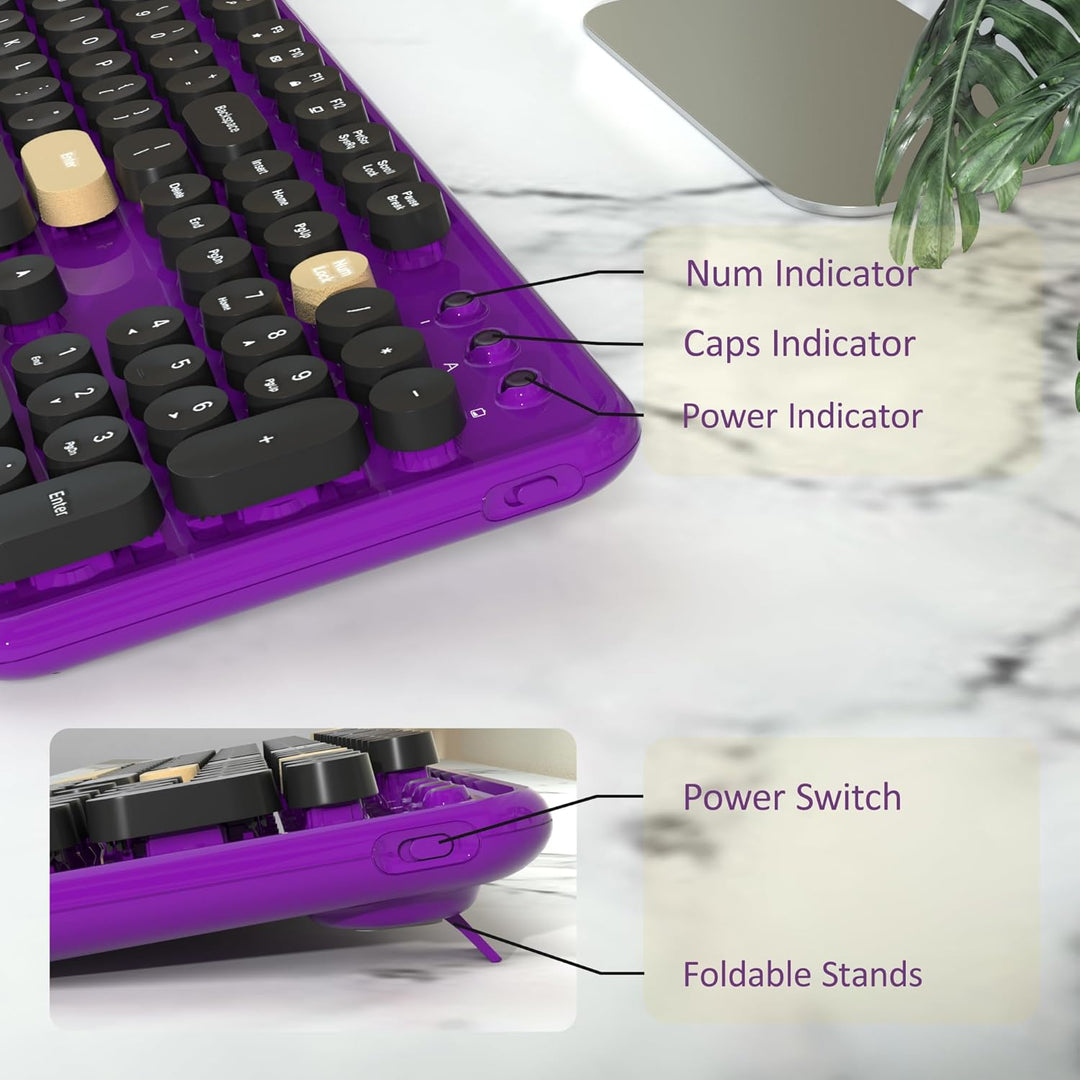 Combos de teclados de computadora inalámbricos y mouse, teclado ret...