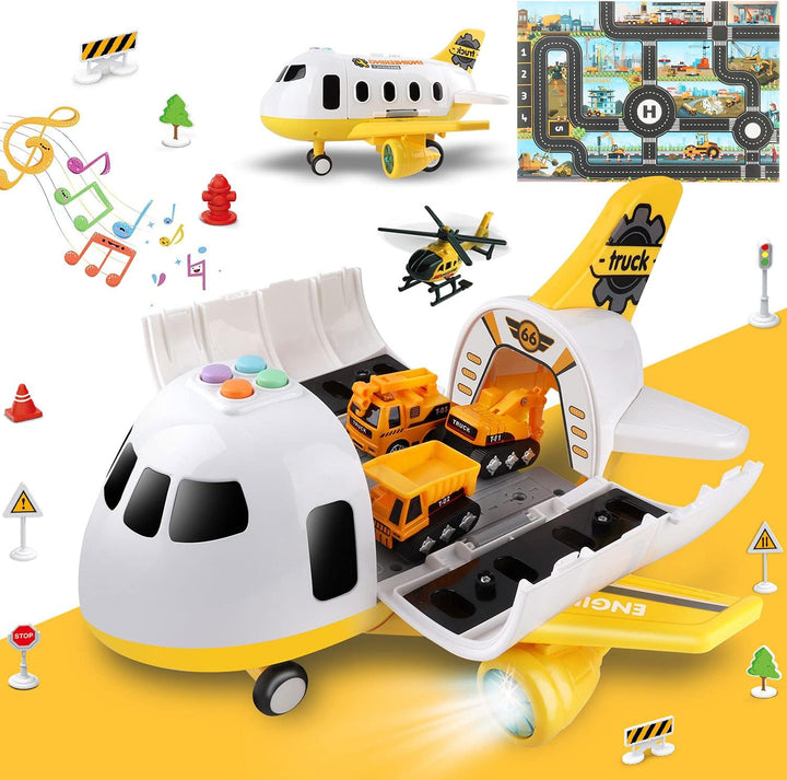 Dwi Dowellin Juguetes de avión de construcción, juego de juguetes d...