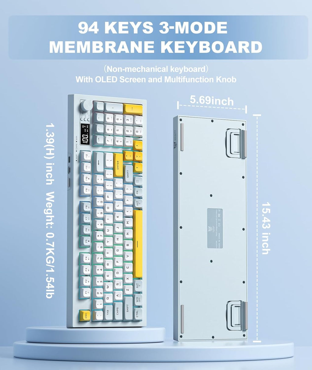 Membrana cremosa de teclado inalámbrico con