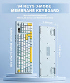 Membrana cremosa de teclado inalámbrico con