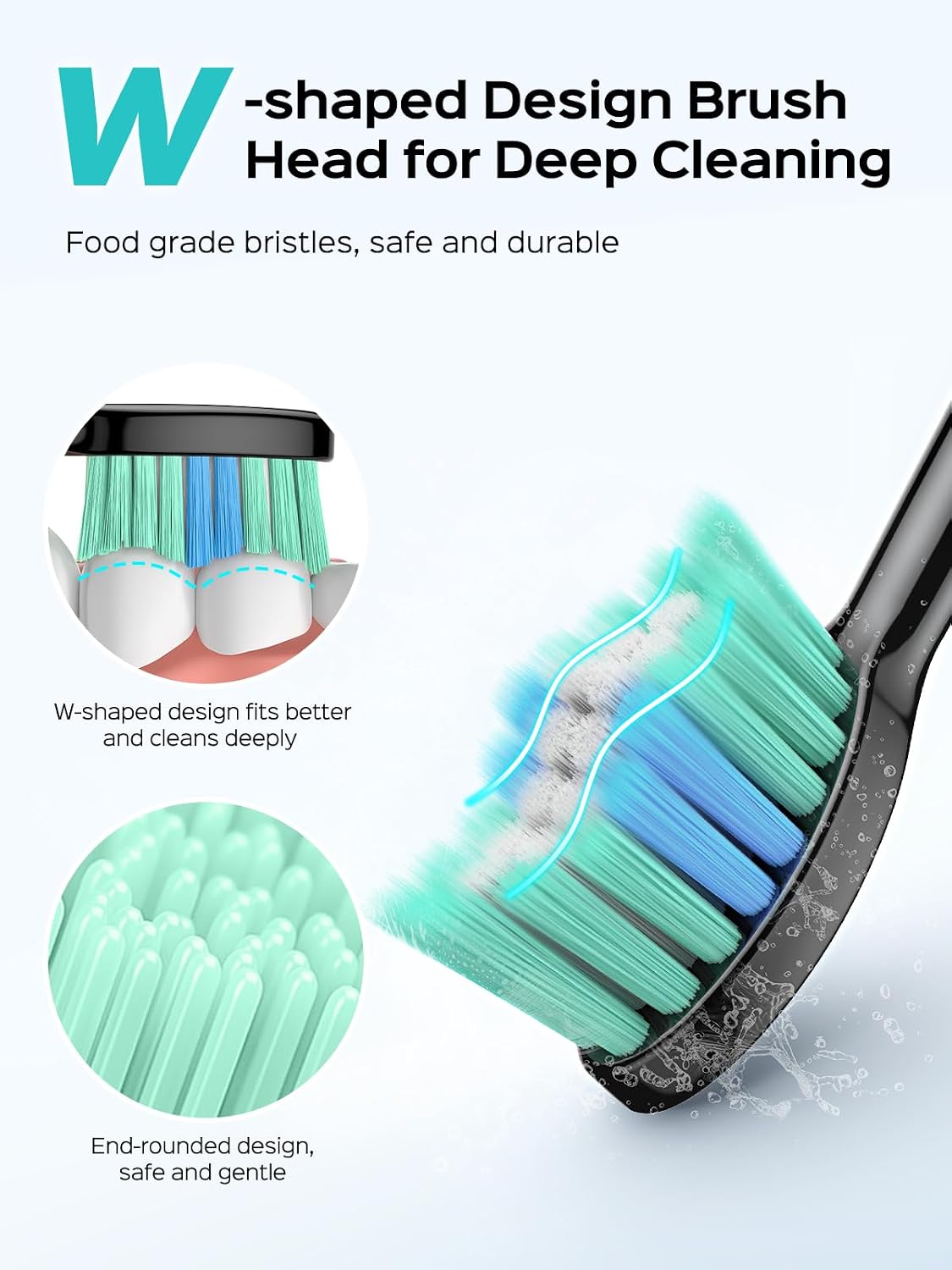 Cepillo de dientes eléctrico sónico COSLUS C40 para adultos, 47000V...