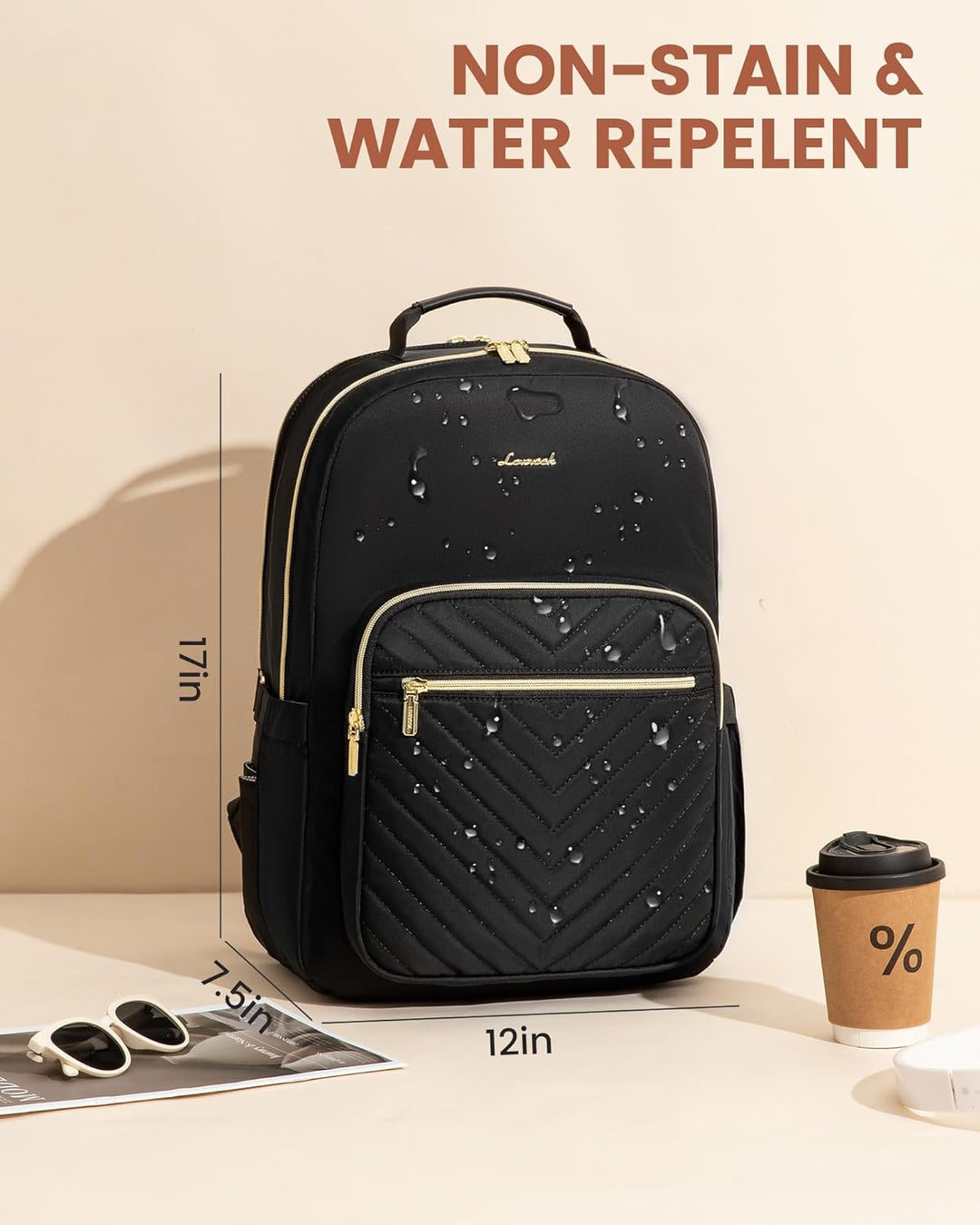 LOVEVOOK Mochila para laptop para mujer con soporte gigante para va...