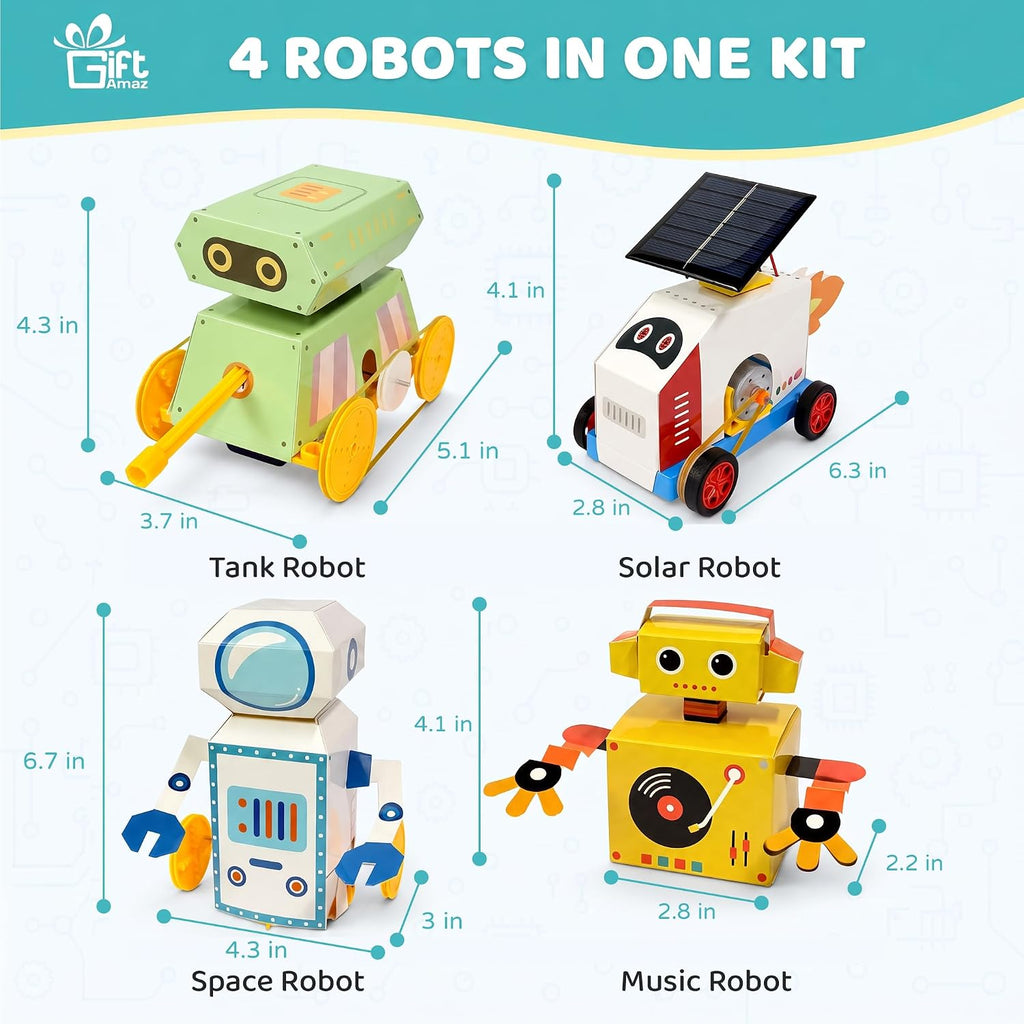 Kit de construcción de robot STEM para niños, conjunto de