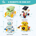 Kit de construcción de robot STEM para niños, conjunto de