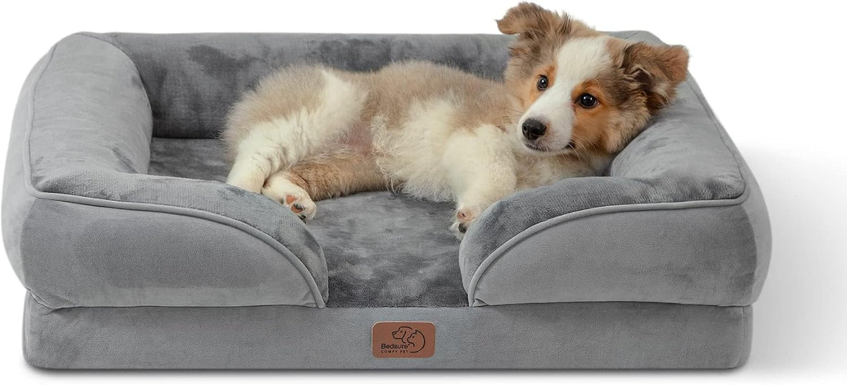 Bedsure - Cama ortopédica para perros con diseño original, lavable y