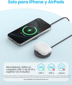Anker Zolo MagSafe - Cargador inalámbrico compatible con Qi2 de 15 W de