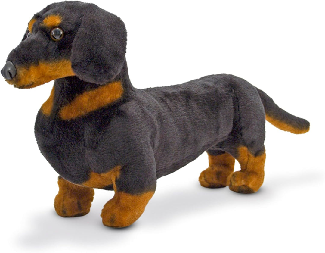 Melissa & Doug Dachshund Gigante - Perro de Peluche Realista Grande