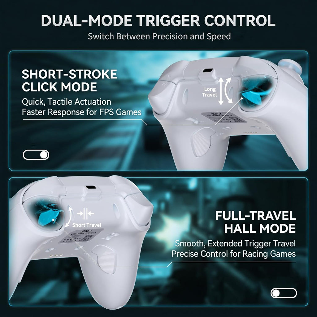YUYIU Controlador Inalámbrico para Juegos para PC, Switch, Steam Deck, Android, iOS