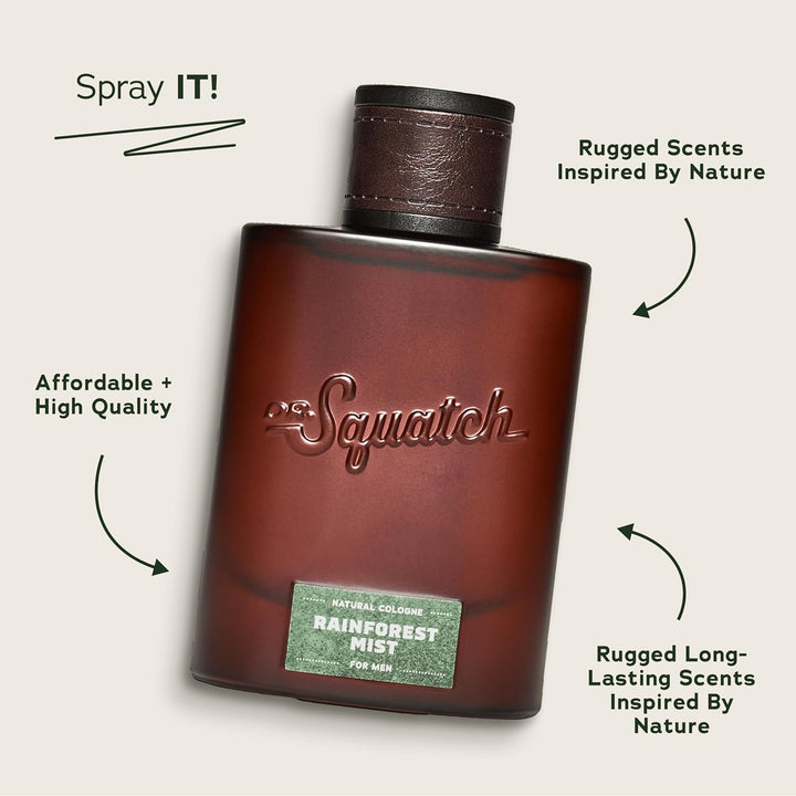 Dr. Squatch Colonia natural para hombres, tecnología Scent-Lock e i...