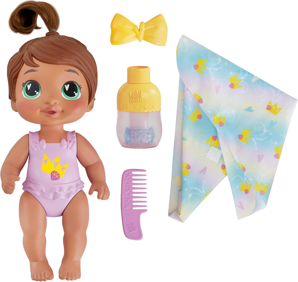 Baby Alive Shampoo Snuggle Sophia Sparkle Brown Hair - Juego de muñ...