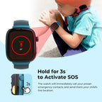 EIOTCLUB 4G Kids Smart Watch MX3 con rastreador GPS y videollamadas (azul)