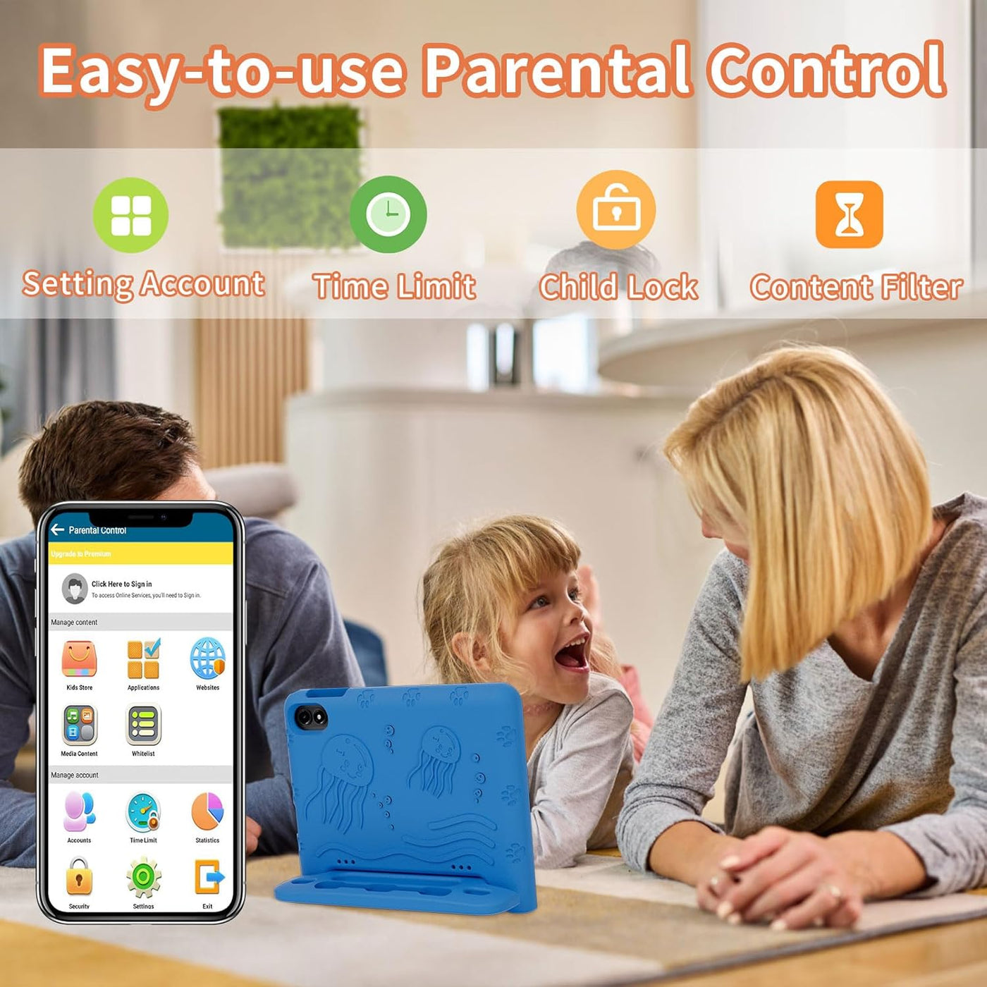 COLORROOM Tablet Android 15 actualizada 2026, tableta para niños de...