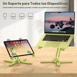 OMOTON Soporte elevador giratorio de 360° para computadora portátil...