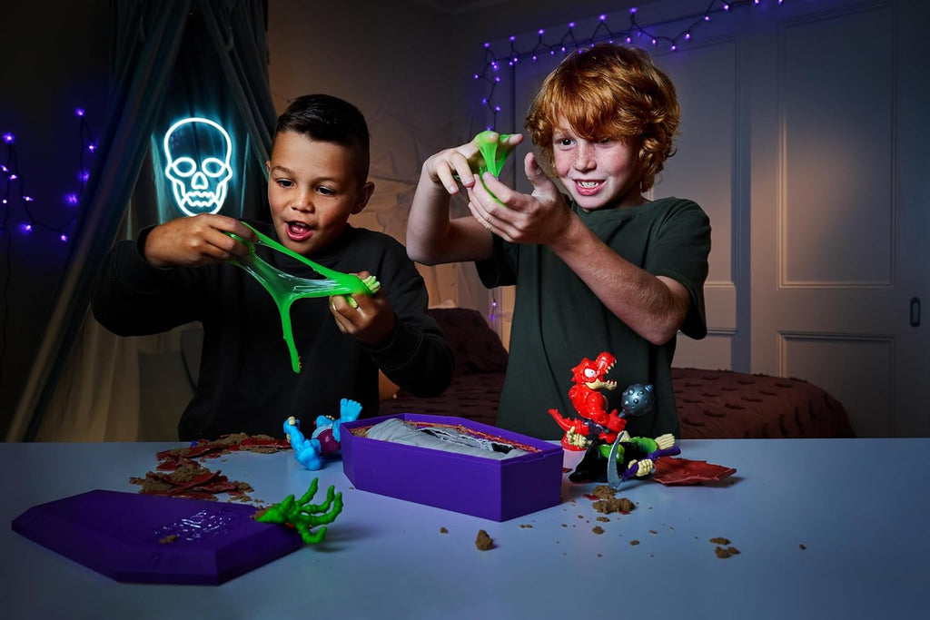 Smashers Horror House (Zombosaur) de ZURU, juguete interactivo, juguete coleccionable para niños y adolescentes