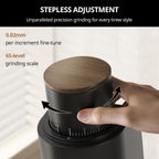 Geimori GU38 - Molinillo de café para espresso y goteo, rebabas cónicas
