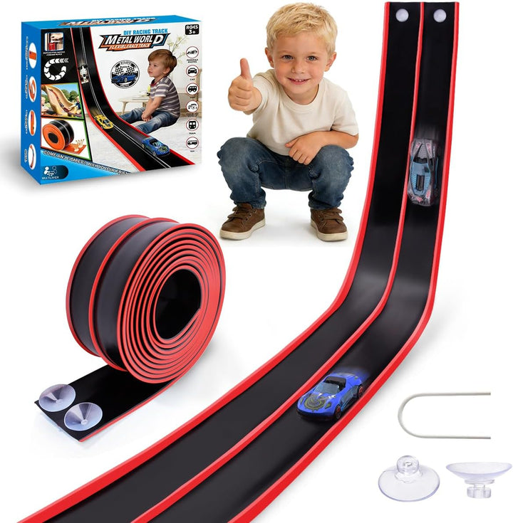 Juego de iniciación flexible de pista de carreras de 15 pies para n...