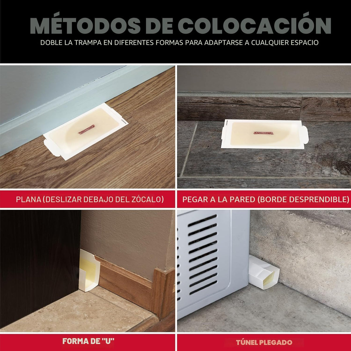 Catchmaster tablas con pegamento para ratones pequeños e insectos,...