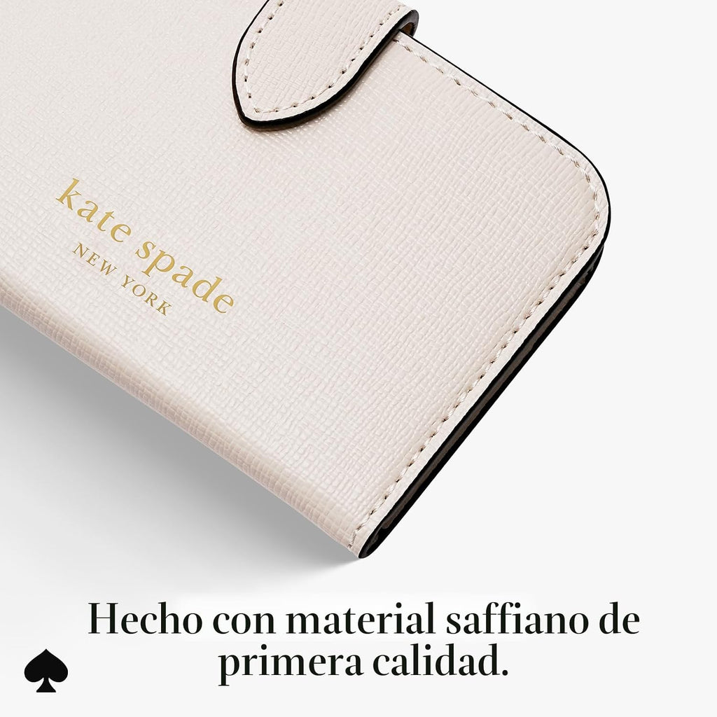 kate spade new york Morgan - Tarjetero magnético, color crema