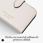 kate spade new york Morgan - Tarjetero magnético, color crema