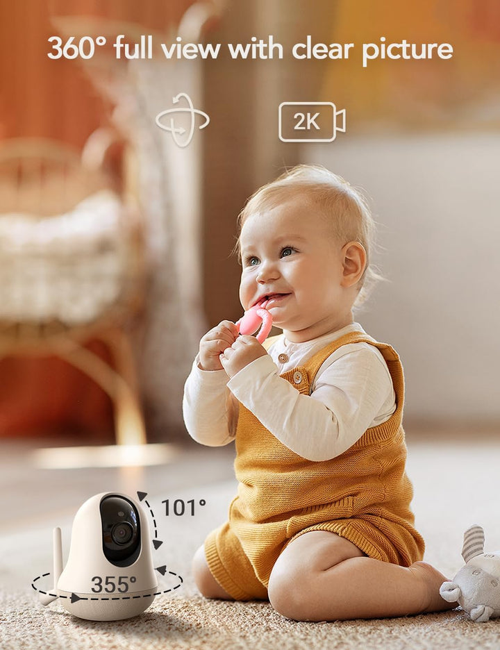 nooie 2K Smart WiFi Baby Monitor Camera and Audio