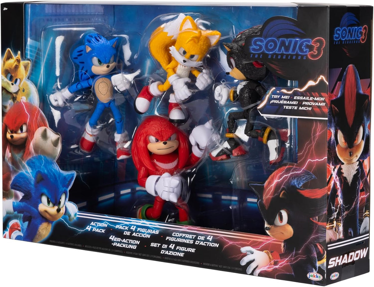 Sonic 3 Movie - Paquete múltiple de figuras de 5 pulgadas