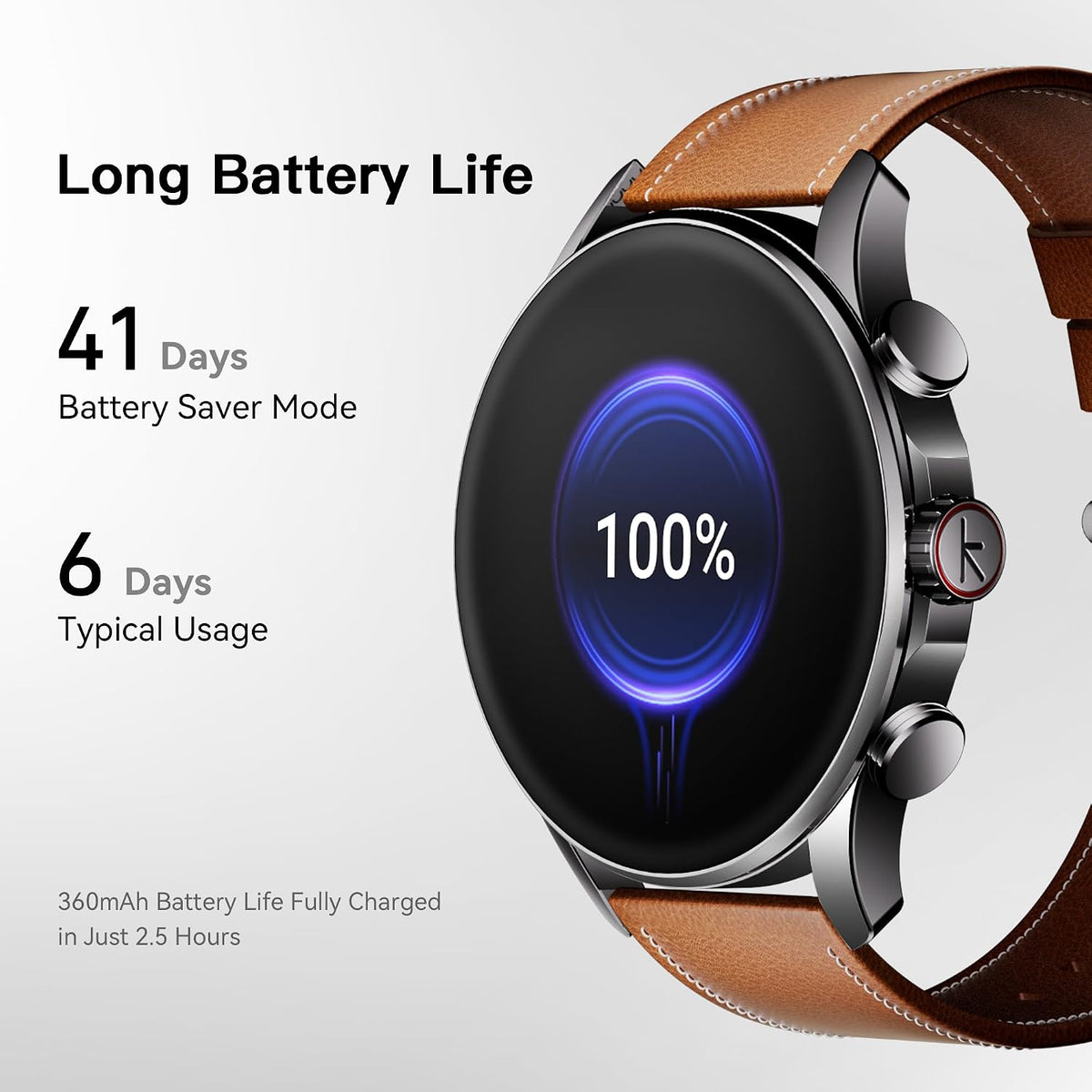 Kieslect Reloj inteligente para hombres y mujeres, compatible con Android y iPhone, pantalla AMOLED de 1.43 pulgadas, rastreador de actividad física con respuesta/hacer llamadas, monitor de frecuencia cardíaca impermeable IP68/sueño/SpO2, más de 100 modos