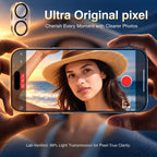 4+2 protectores de pantalla para iPhone 16 (6.1") HD transparente