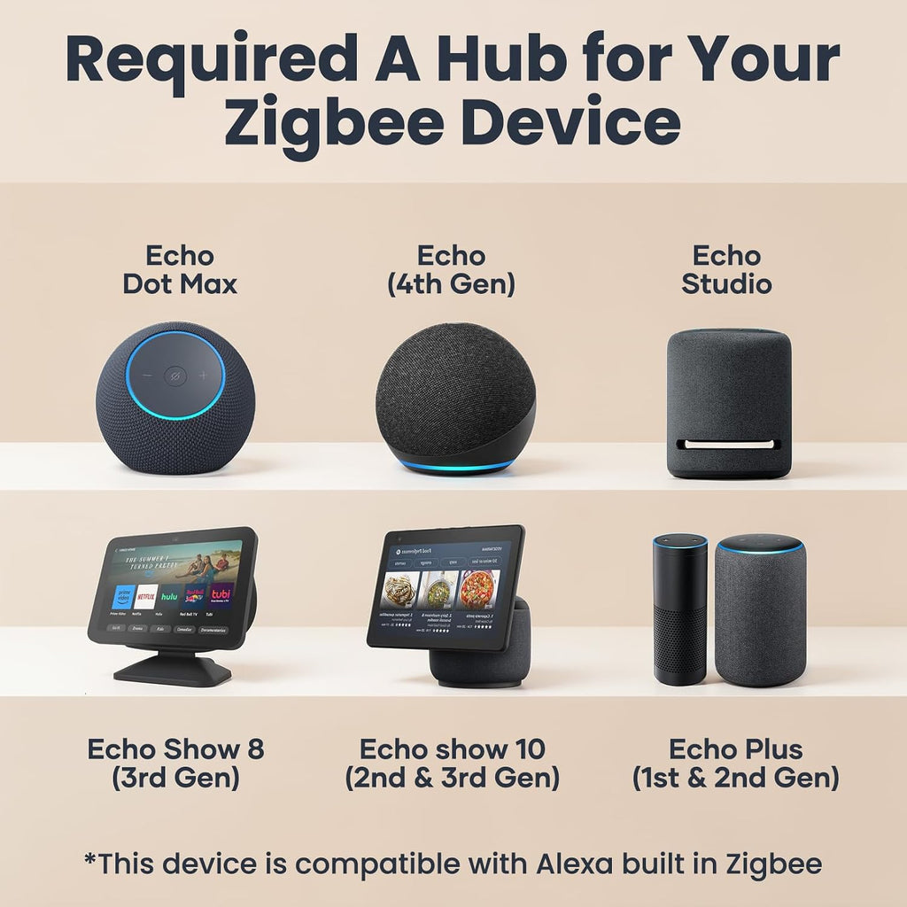 Sensor de puerta Zigbee, 4 unidades, sensor de contacto inteligente para la