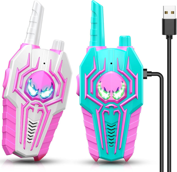 Walkie Talkies recargables para niñas: juguetes de cumpleaños regal...