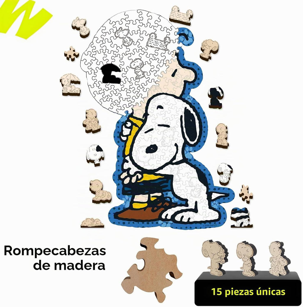 Rompecabezas de cacahuetes para adultos, regalos de Snoopy para mujeres y niños, 200 piezas