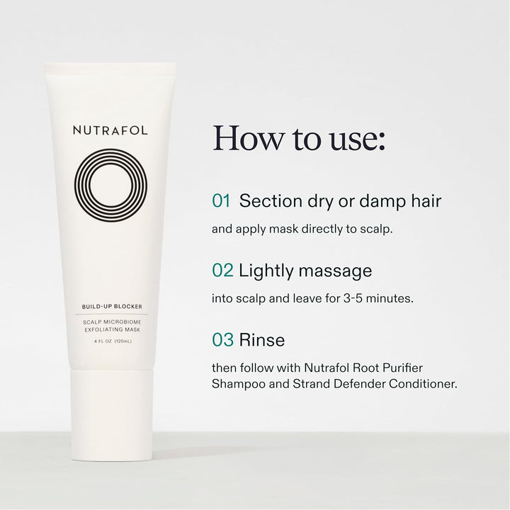 Nutrafol Máscara Exfoliante para el Cuero Cabelludo, Elimina la Acu...