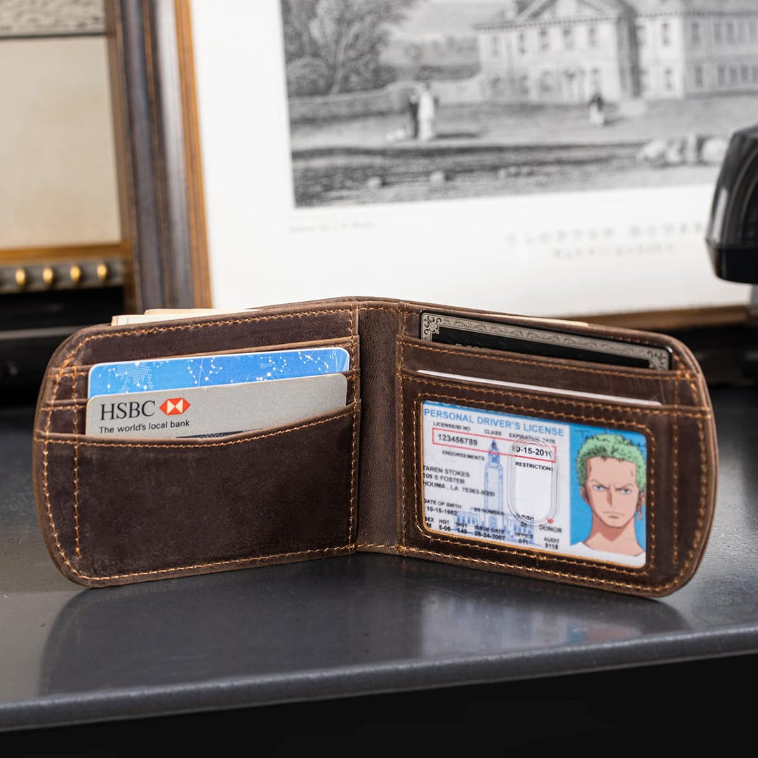 Cartera Polare delgada curva para bolsillo frontal con bloqueo RFID...