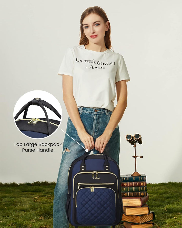 LOVEVOOK Mochila para computadora portátil para mujer, mochila para...