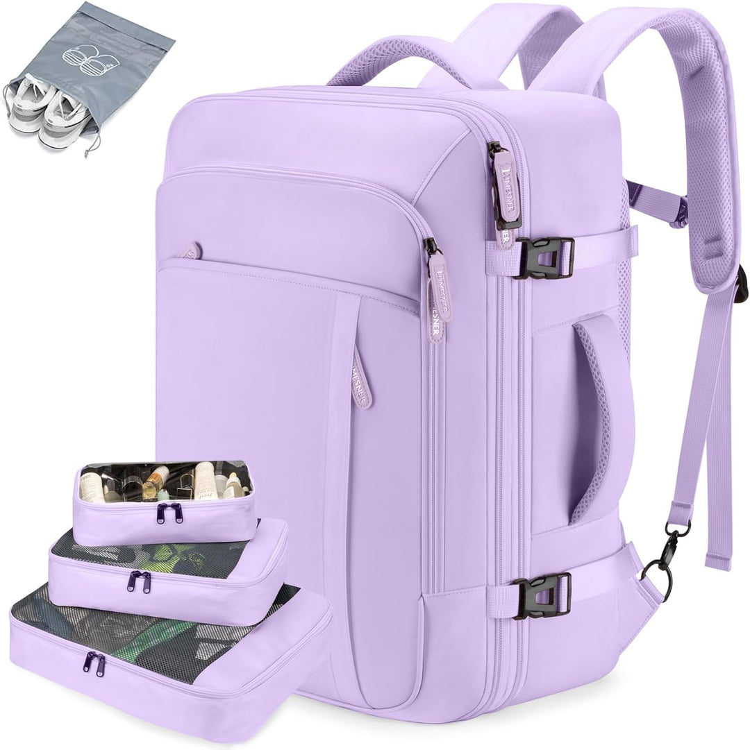Lumesner Mochilas de viaje de mano, extra grandes de 40 litros apro...