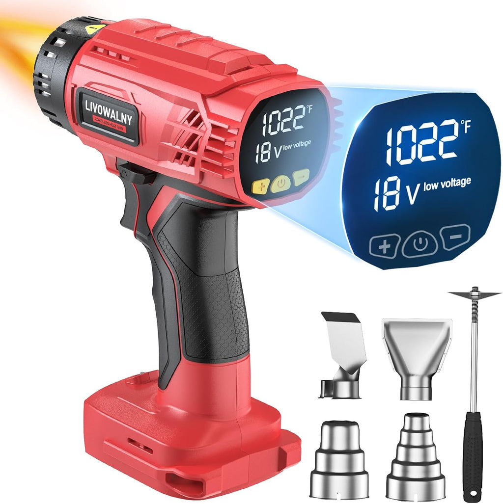 Pistola de calor compatible con batería Milwaukee de 18 V (solo herramienta