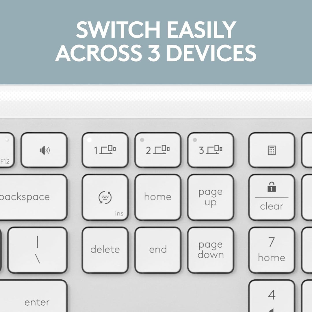 Logitech Signature Slim K950 Teclado inalámbrico, diseño elegante,...