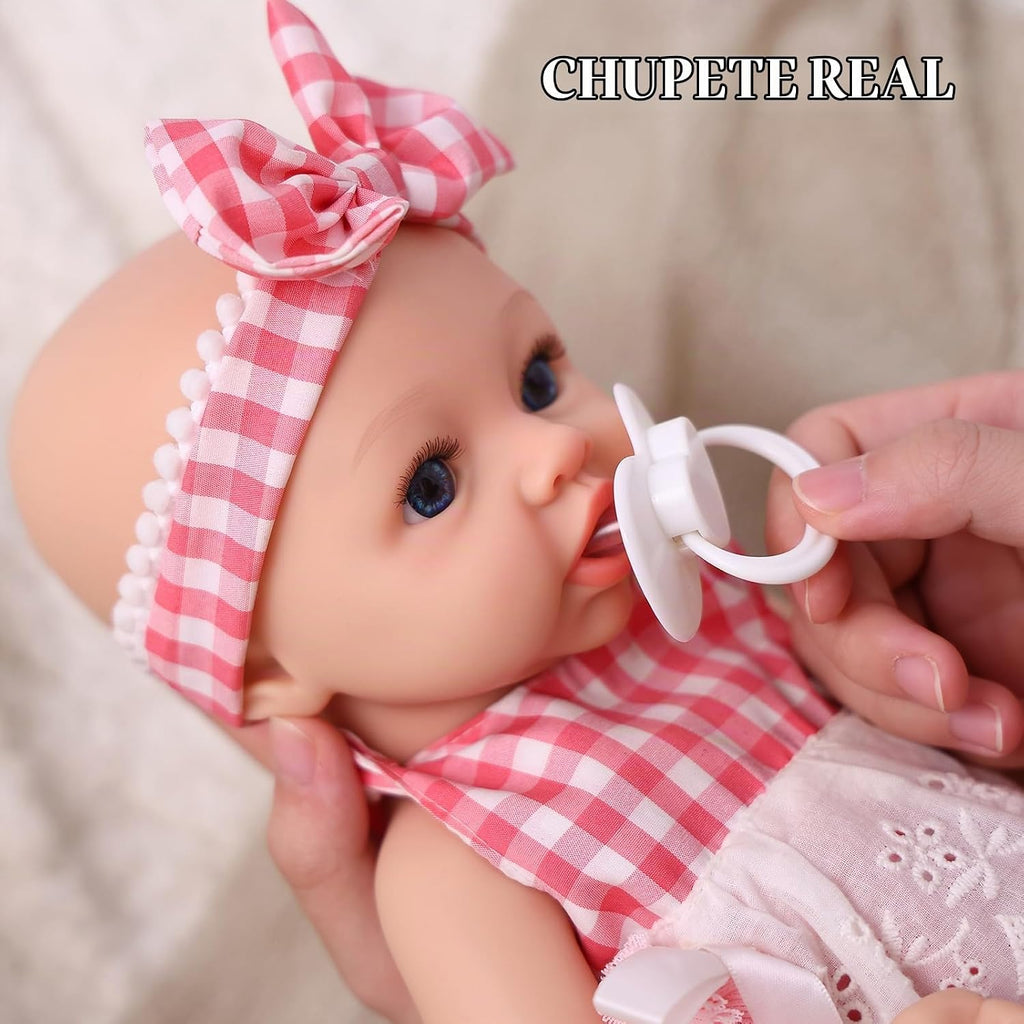 BABESIDE Muñeca de bebé de silicona de cuerpo completo de 16 pulgadas, niña