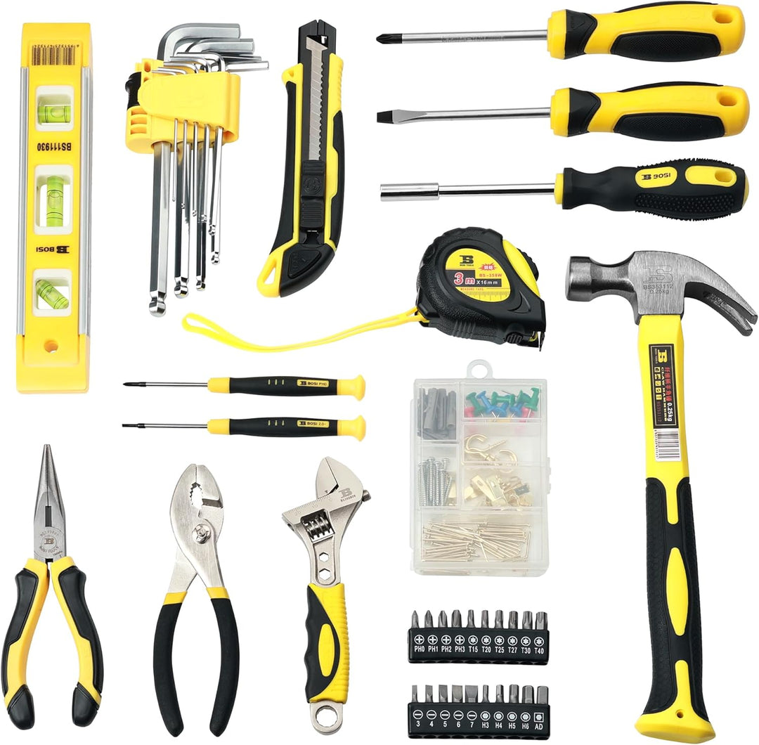 B BOSI TOOLS Juego de herramientas de 142 piezas, kit de herramient...