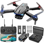 FPV Drone con cámara para niños y adultos, cuadricóptero RC plegable, 1080P HD Drone con 2 baterías, giro 3D, control de gestos, menos de 8.78 oz, juguete para principiantes