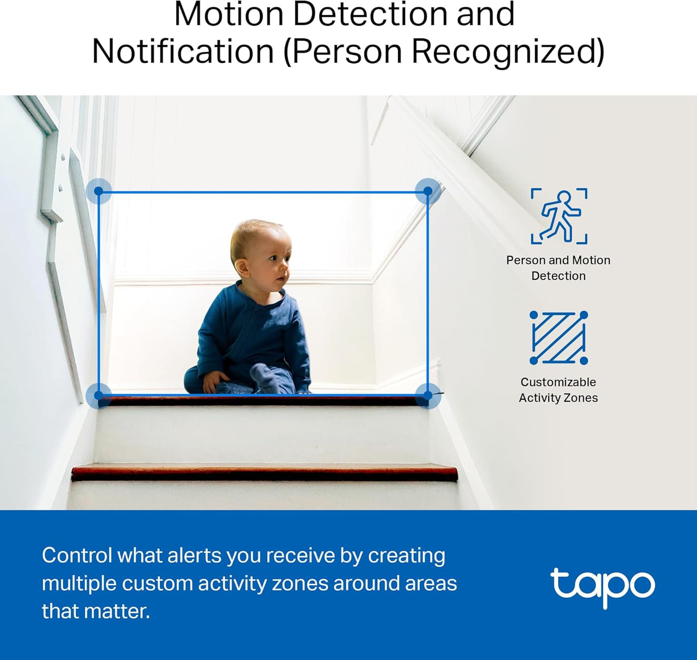 Tapo Cámara de seguridad interior 1080P para monitor de bebé, cámar...