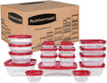 Rubbermaid EasyStore - Contenedores de almacenamiento de alimentos, juego de 38 piezas, recipientes de almacenamiento de alimentos con tapas