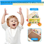 Cubo de actividades de madera 7 en 1, juguete Montessori, juguete educativo multipropósito de aprendizaje para bebé niño pequeño niño de 1+ año, regalo de primer cumpleaños para niño, laberinto de