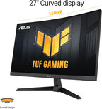 ASUS TUF Gaming Monitor curvo de 27" 1080P (VG27VQ3B) \u2013 Fu...