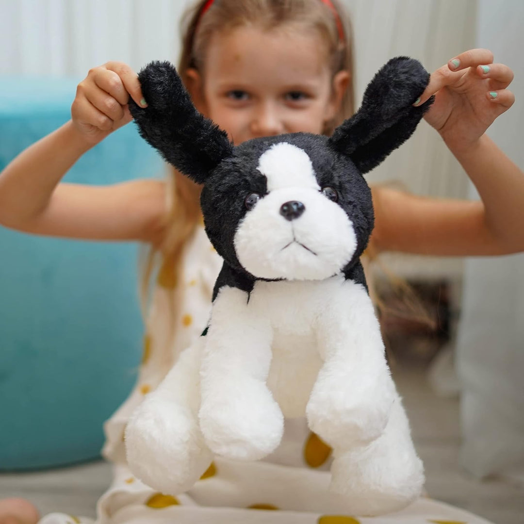 WEIGEDU - Peluche de perro pastor Beagle blanco y negro | Para niño...