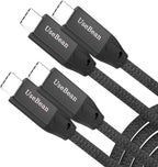 Cable USB C a USB C de 15 pies, 2 unidades, cable de datos largo USB C 3.2