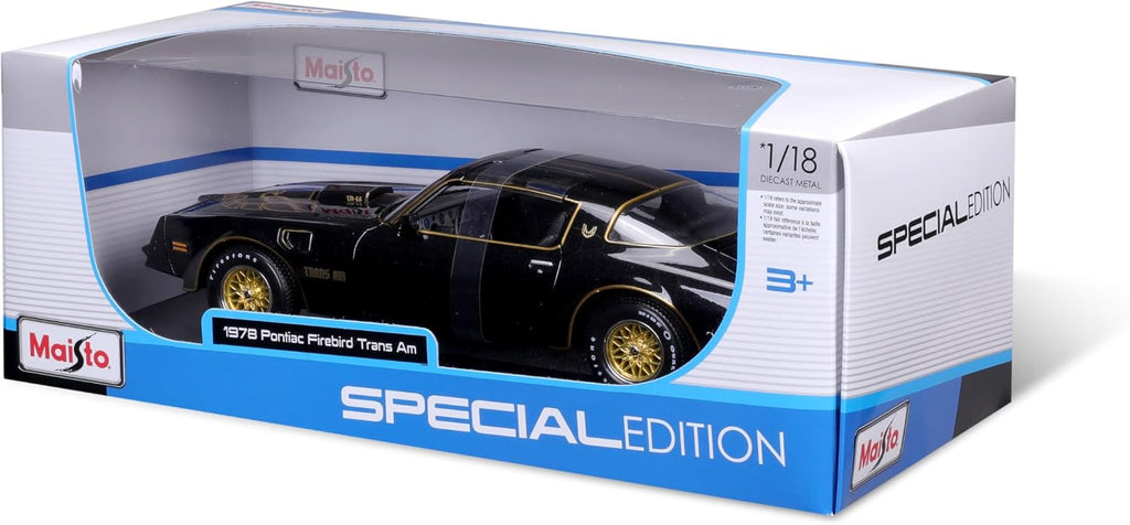 Maisto 1:18 Escala Edición Especial 1978 Pontiac Firebird Trans Am Vehículo fundido a troquel