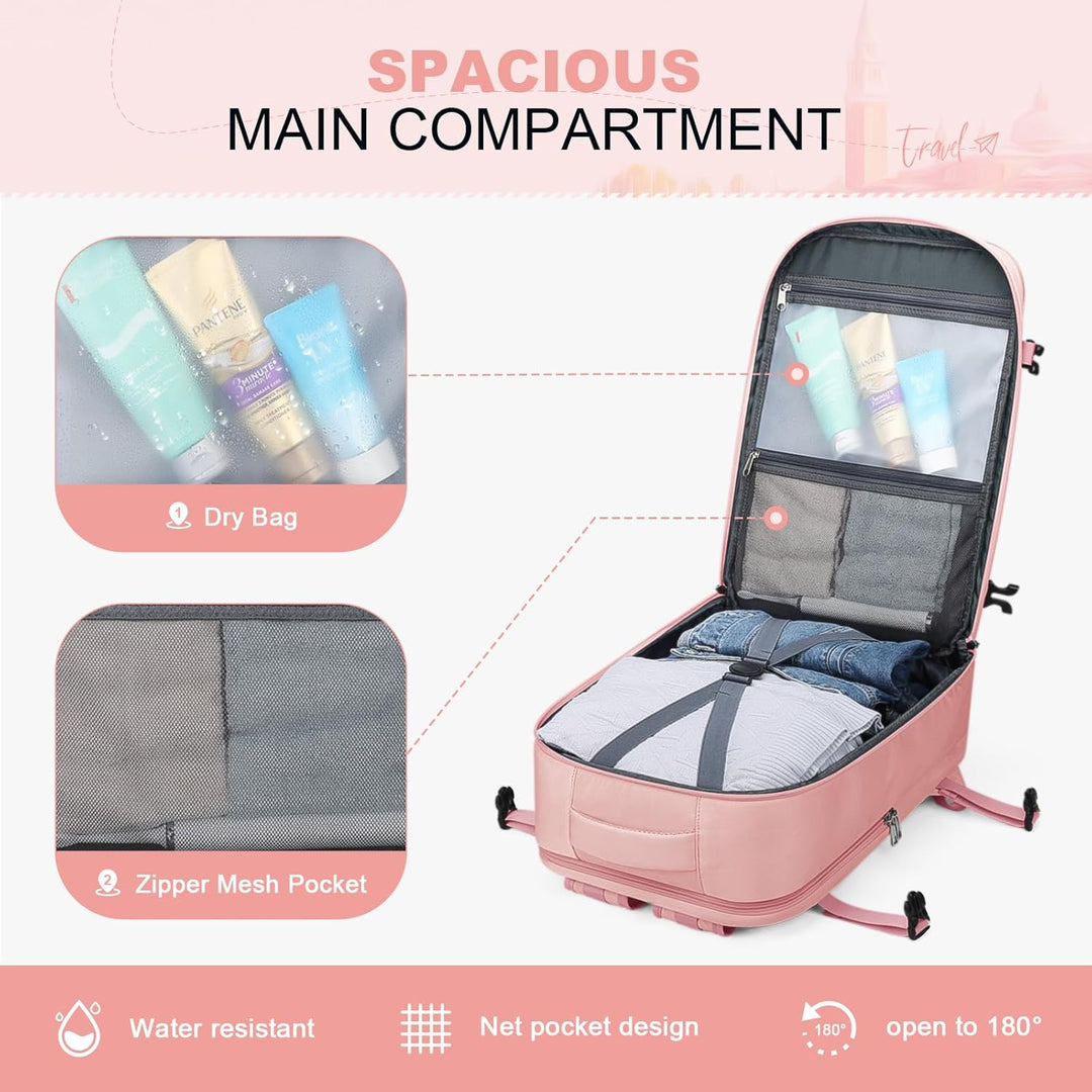 Mochila de viaje Maelstrom para mujeres y hombres, mochila para por...