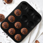 Set de 11 piezas de bandejas para hornear antiadherentes - Bakeware de acero al carbono de grado profesional con recubrimiento premium - apto para lavavajillas, apilable, apto para horno hasta 450°F (negro)